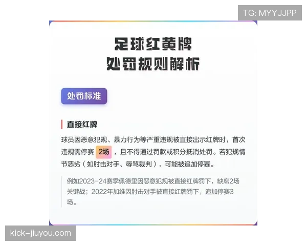不当行为判罚标准与黄牌适用条件解析
